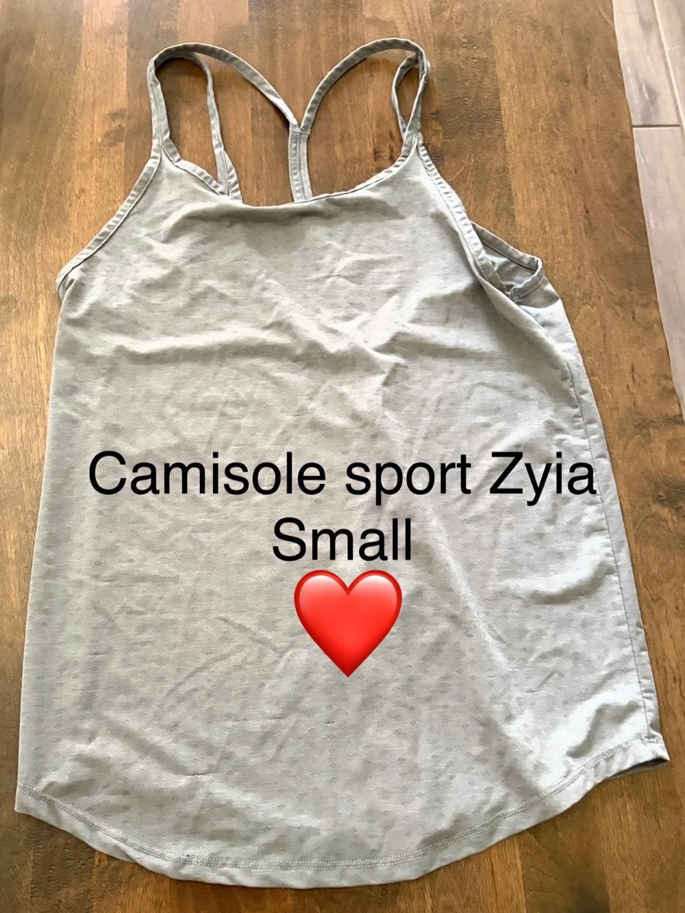 ZYIA Light Gray Racerback Camisole